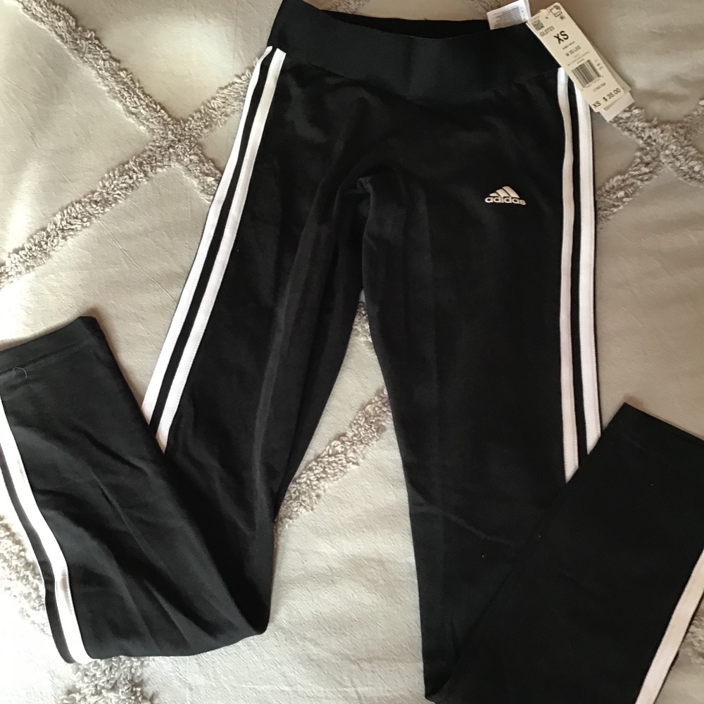 Adidas Slim lightweight Black Pants Size XS